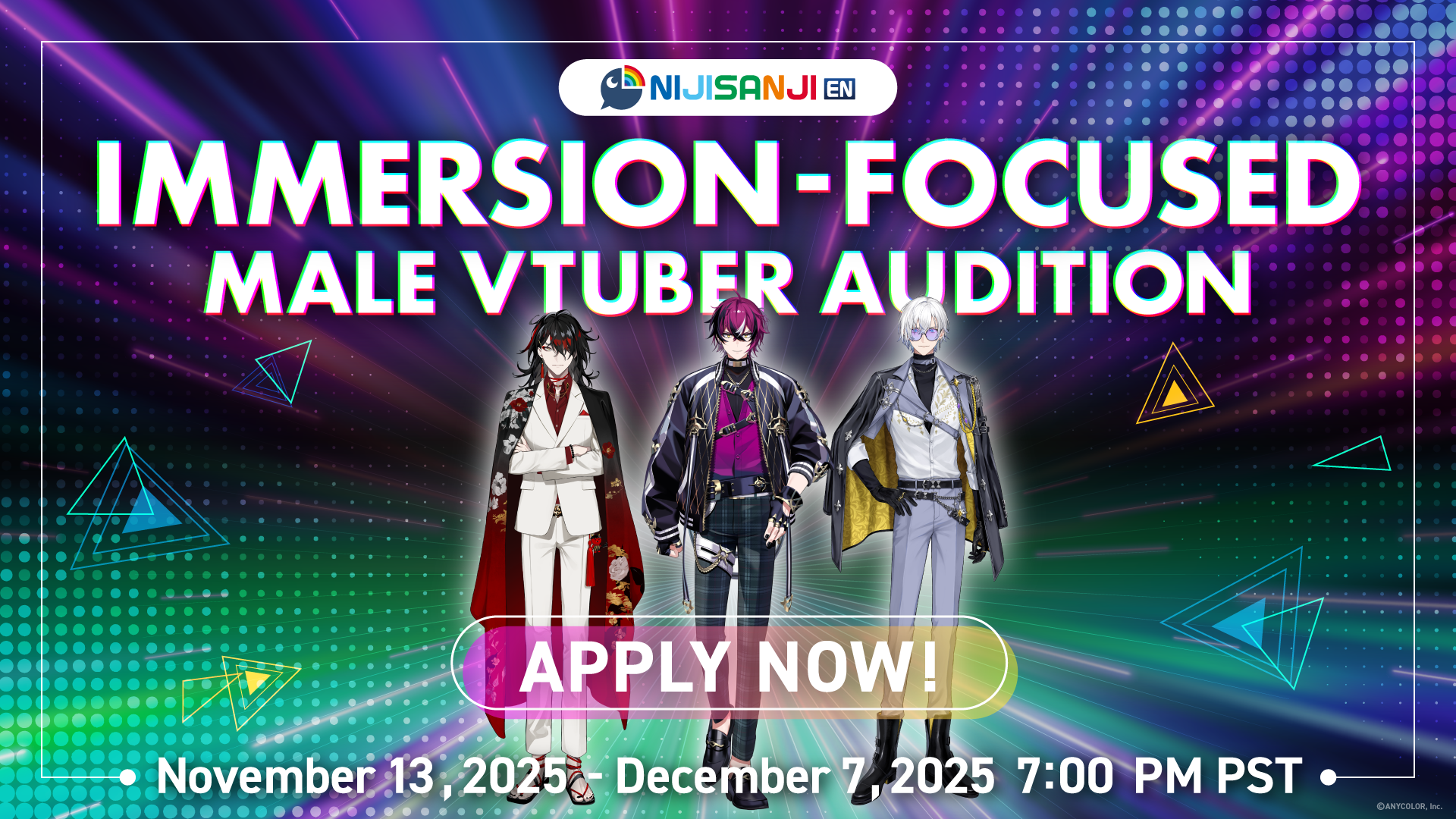 IMMERSION-FOCUSED MALE VTUBER AUDITION